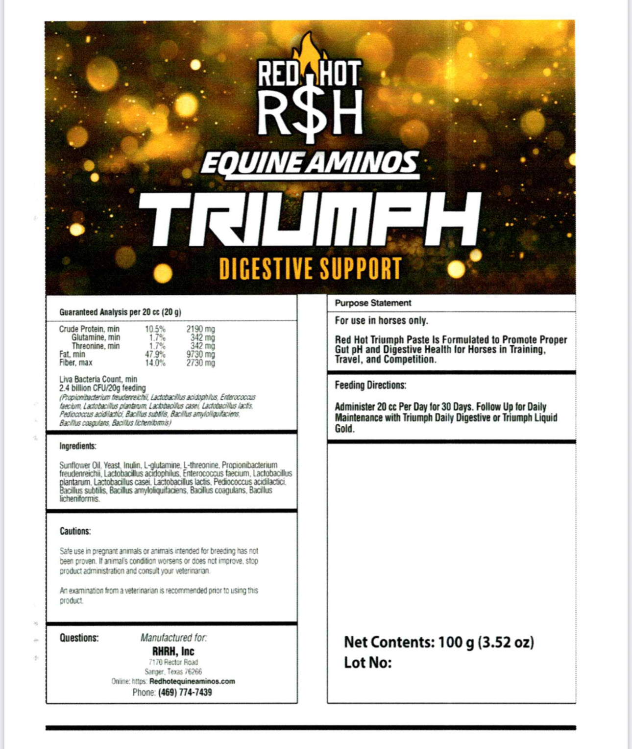 Triumph Digestive Support Paste